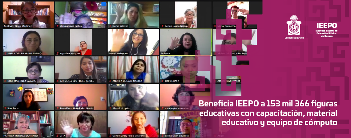 Beneficia IEEPO a 153 mil 366 figuras educativas con capacitación, material educativo y equipo de cómputo