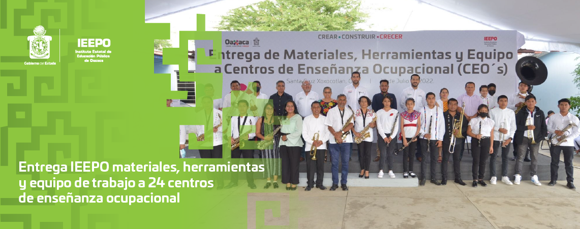 Entrega IEEPO materiales, herramientas y equipo de trabajo a 24 centros de enseñanza ocupacional