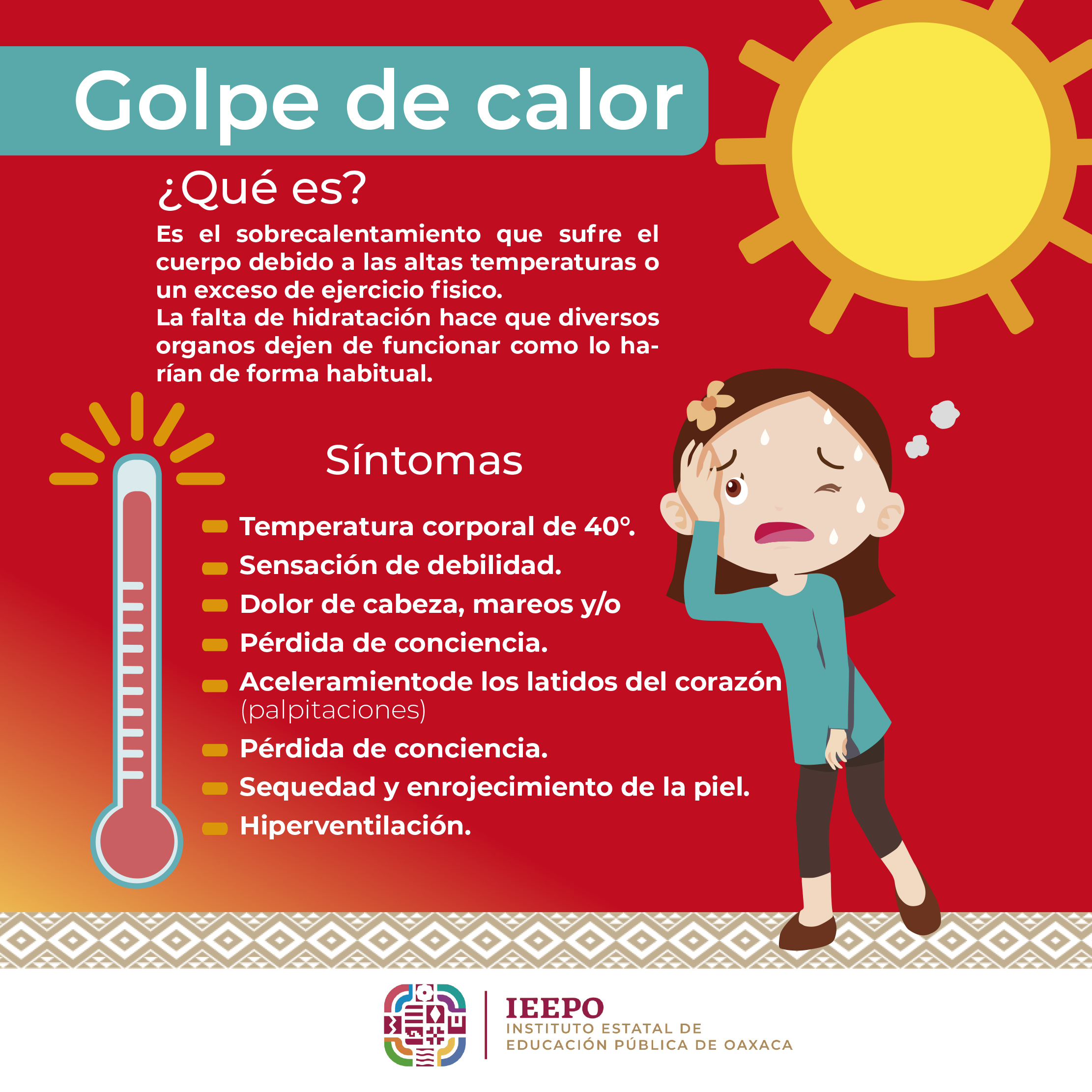 Peligro Villano solidaridad Golpe de calor ¿Qué es? – Instituto Estatal de Educación Pública de Oaxaca