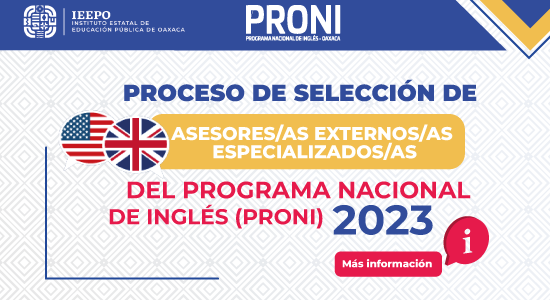 Proceso de selección de Asesores Externos Especializados en la enseñanza de la Lengua Extranjera (Inglés)