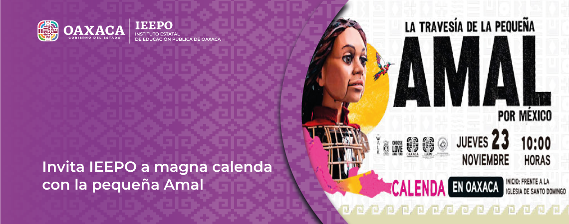 Invita IEEPO a magna calenda con la pequeña Amal