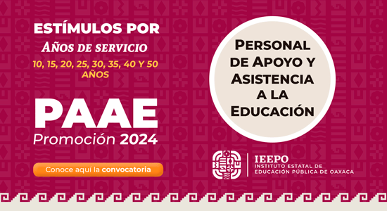 Estímulo por años de servicio al personal de apoyo y asistencia a la educación 2024