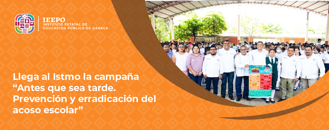 Llega al Istmo la campaña “Antes que sea tarde. Prevención y erradicación del acoso escolar”