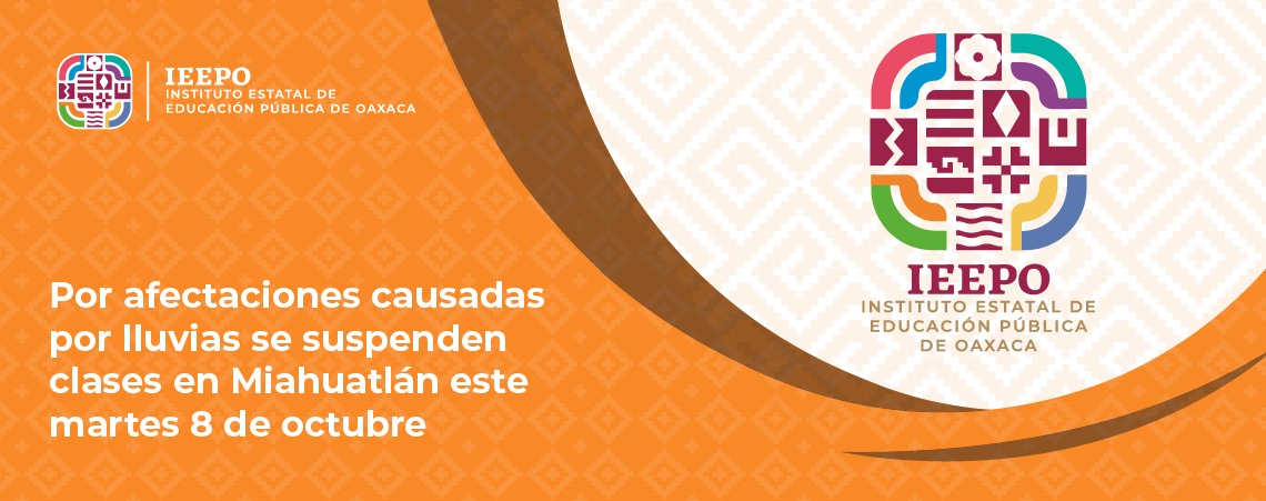 Por afectaciones causadas por lluvias se suspenden clases en Miahuatlán este martes 8 de octubre