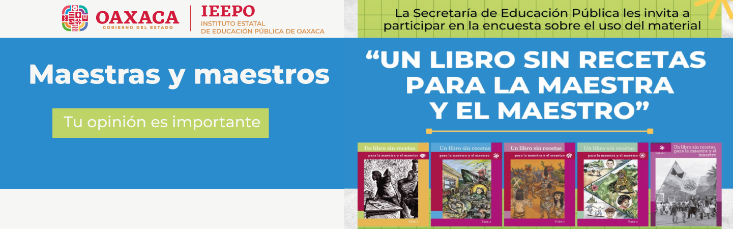 Encuesta sobre el uso de material «Un libro sin recetas para la maestra y el maestro»