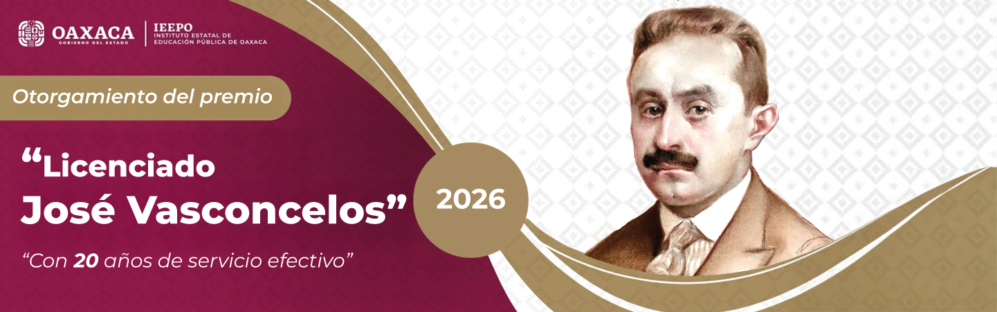 Premio “Licenciado José Vasconcelos” 2026 por 20 años de servicio