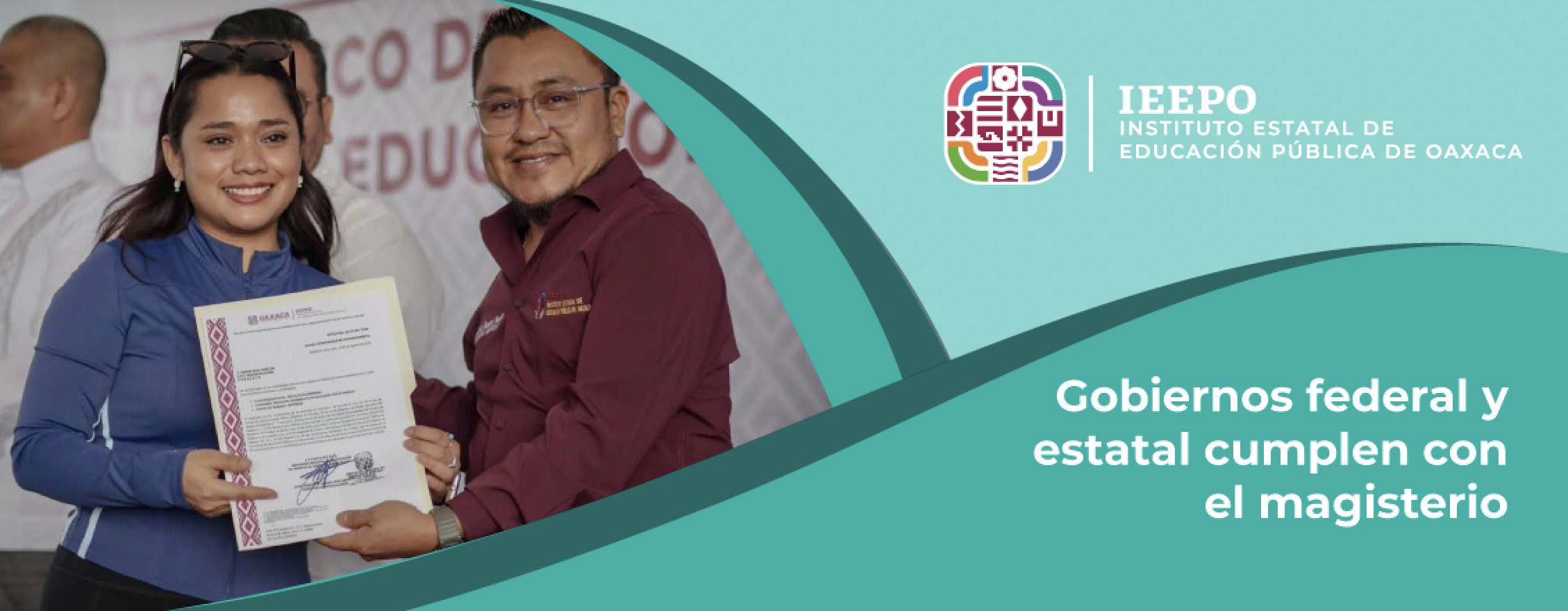 Gobiernos federal y estatal cumplen con el magisterio