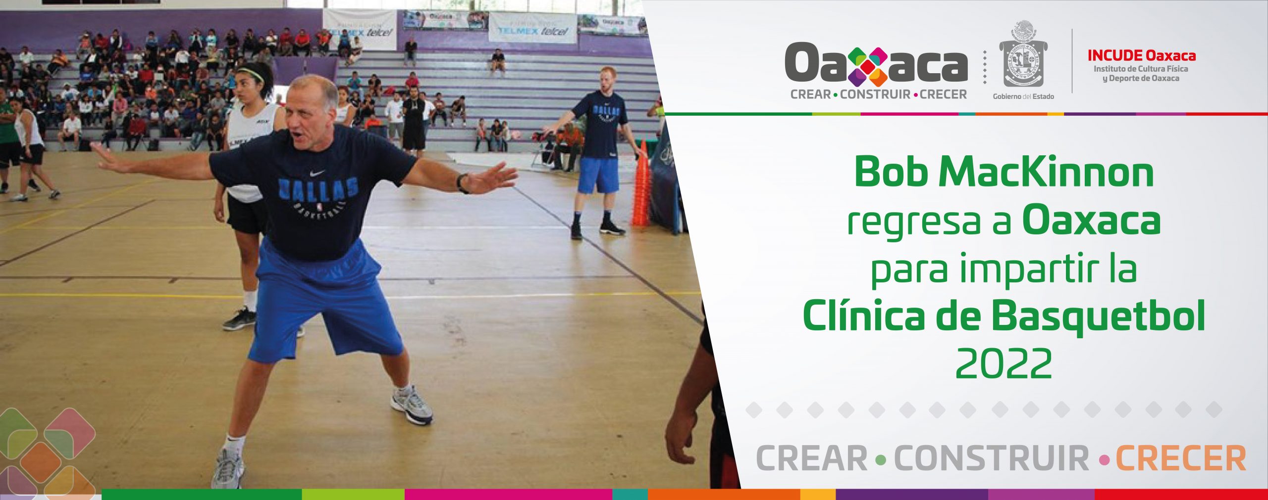 Bob MacKinnon regresa a Oaxaca para impartir la Clínica de Basquetbol 2022