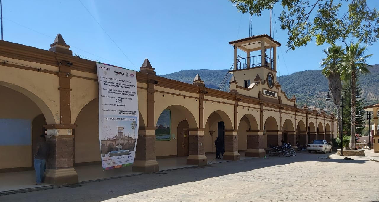 Alista el Inpac obras de reconstrucción del Palacio Municipal de Villa Sola de Vega Alista el Inpac obras de reconstrucción del Palacio Municipal de Villa Sola de Vega