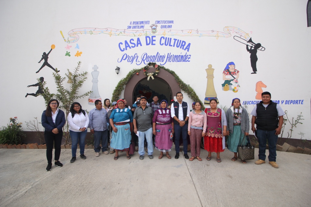Anuncia Inpac reconstrucción de la Casa de la Cultura de San Bartolomé Quialana Anuncia Inpac reconstrucción de la Casa de la Cultura de San Bartolomé Quialana