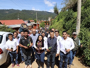 Asiste la SEMAEDESO a la conmemoración del Día del Árbol en San Mateo Río Hondo, Sierra Sur