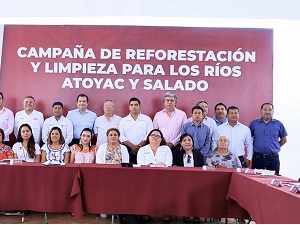 Coordina SEMAEDESO el rescate y la reforestación de los ríos Atoyac y Salado
