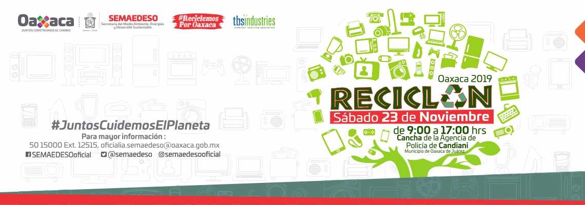 Invita SEMAEDESO a participar en el Reciclón 2019