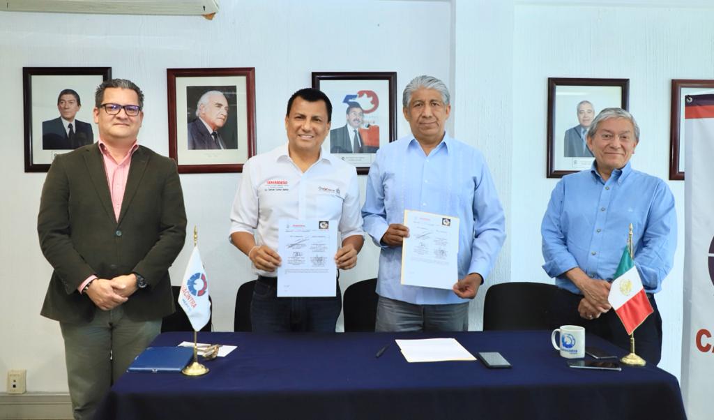 Firma Semaedeso y Canacintra Convenio de Colaboración a fin de fomentar un medio ambiente sano