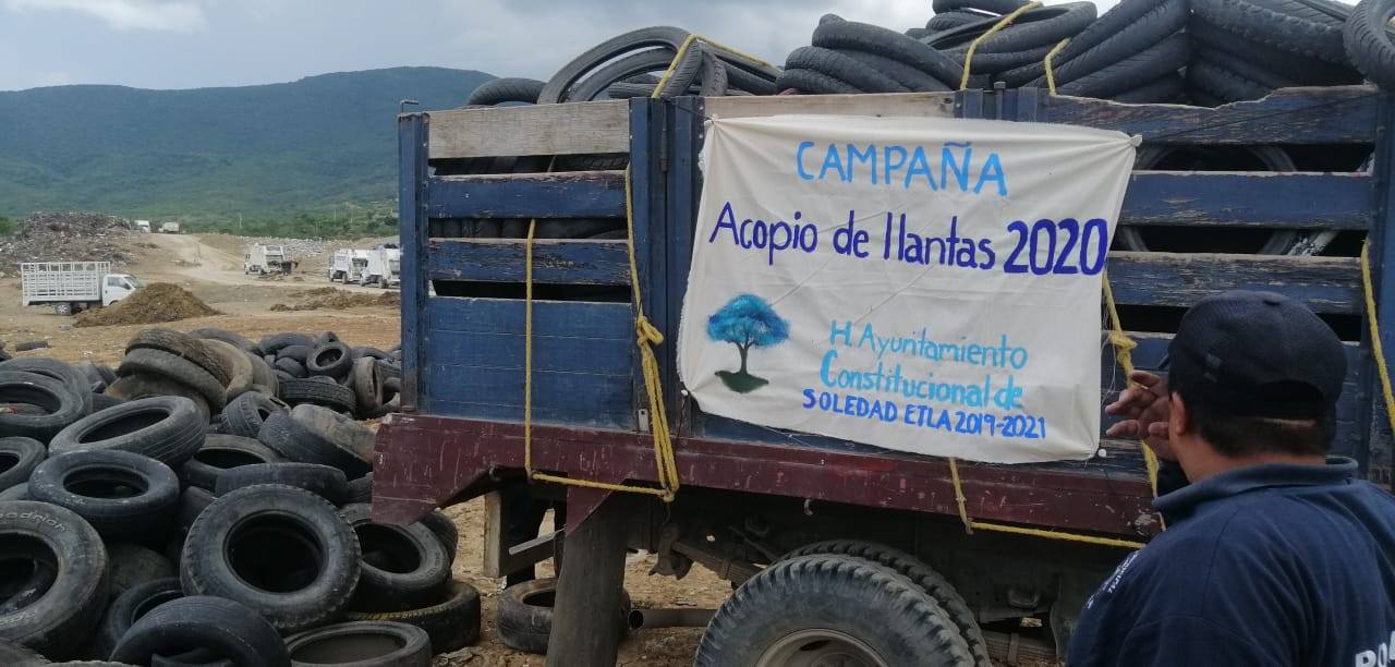 Realizó Semaedeso campaña de Acopio de llantas 2020