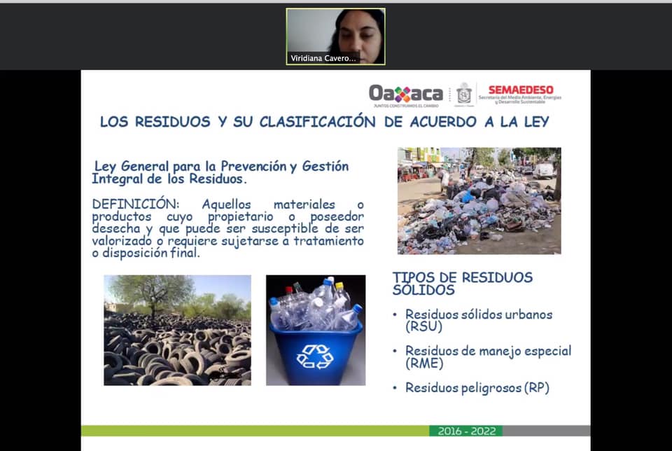 Capacita Semaedeso virtualmente a autoridades de San Juan Quiahije, en el Manejo Integral de Residuos Sólidos Urbanos