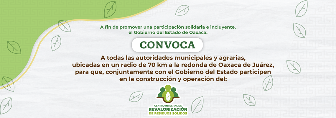 Convocatoria Residuos Sólidos