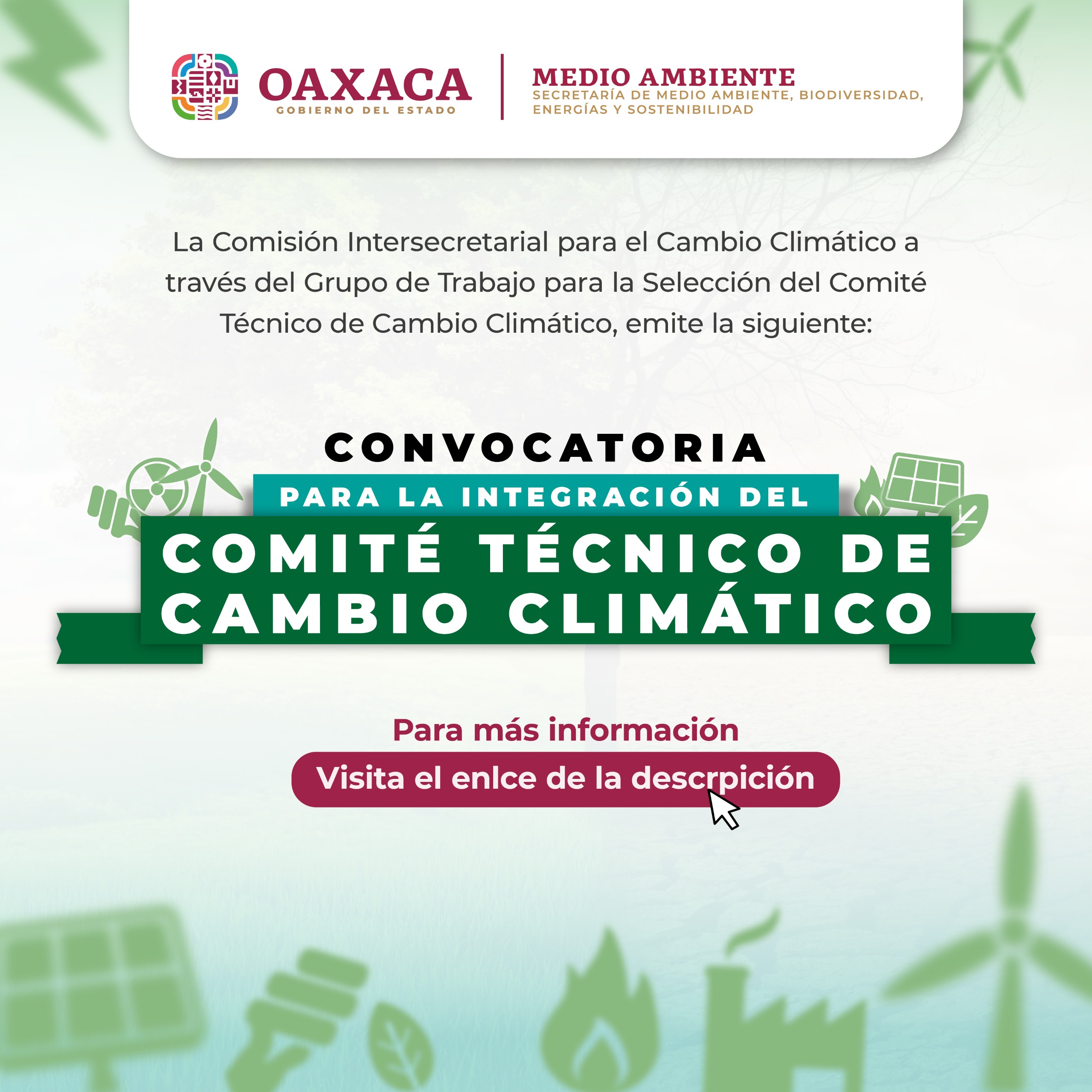 CONVOCA GOBIERNO DEL ESTADO A INTEGRAR EL COMITÉ TÉCNICO DE CAMBIO CLIMÁTICO