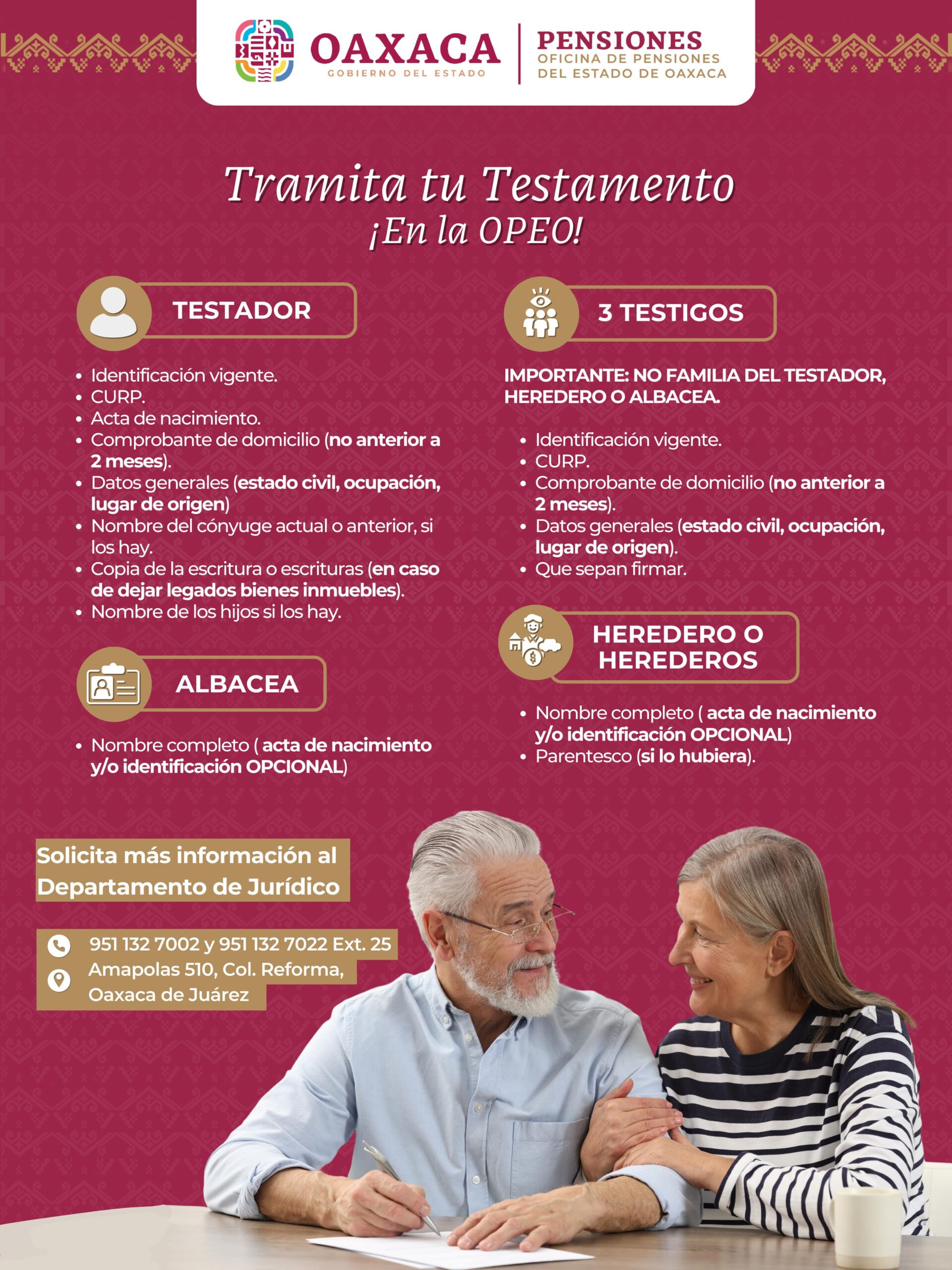 TRAMITA TU TESTAMENTO EN LA OPEO
