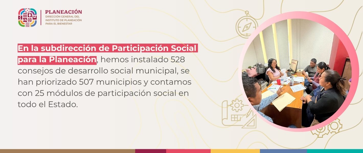 Subdirección de participación social para la planeación