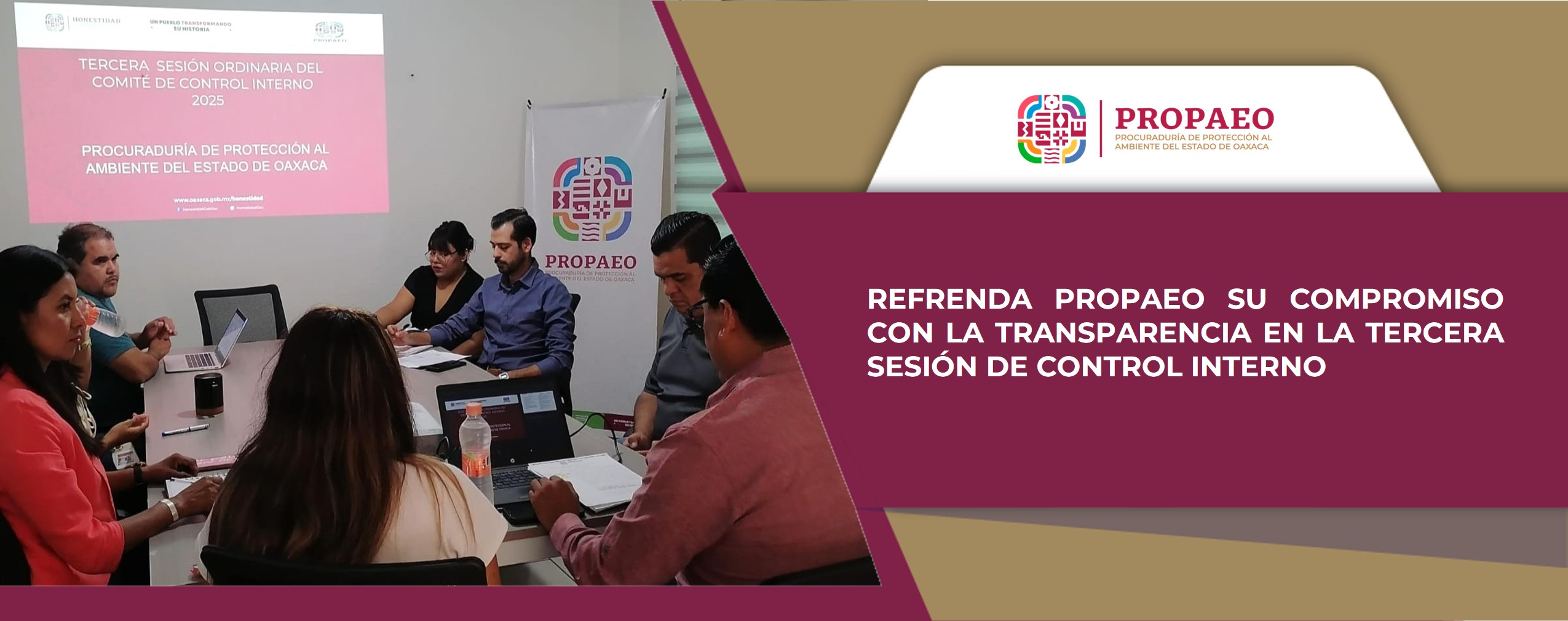 Refrenda PROPAEO su compromiso con la transparencia en la Tercera Sesión de Control Interno