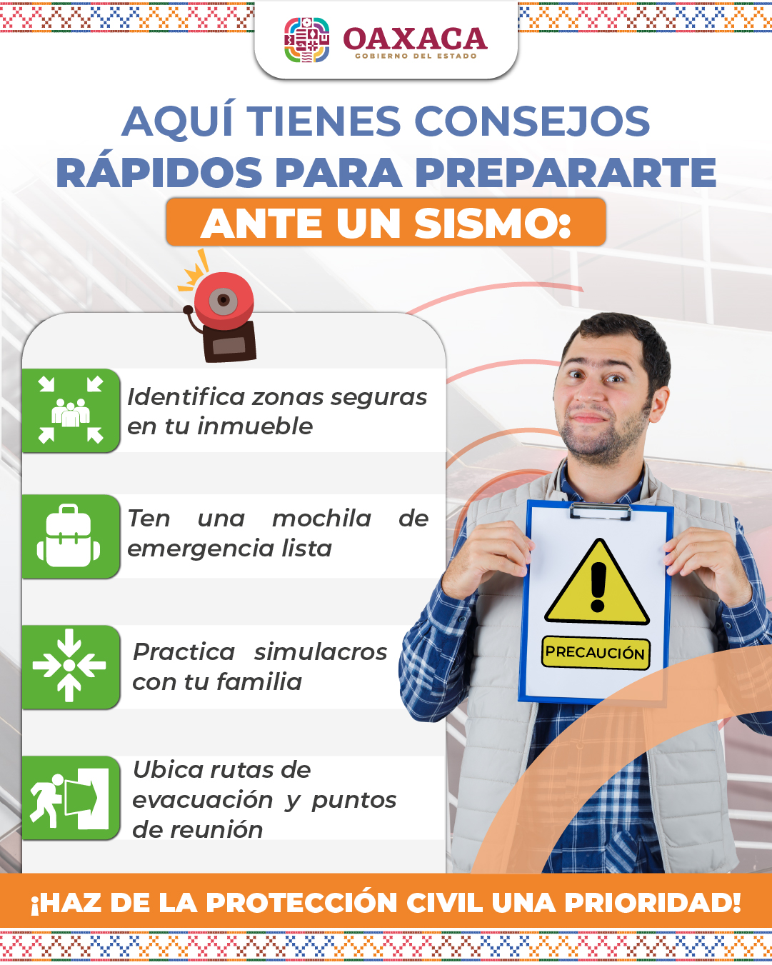 Consejos ante un sismo