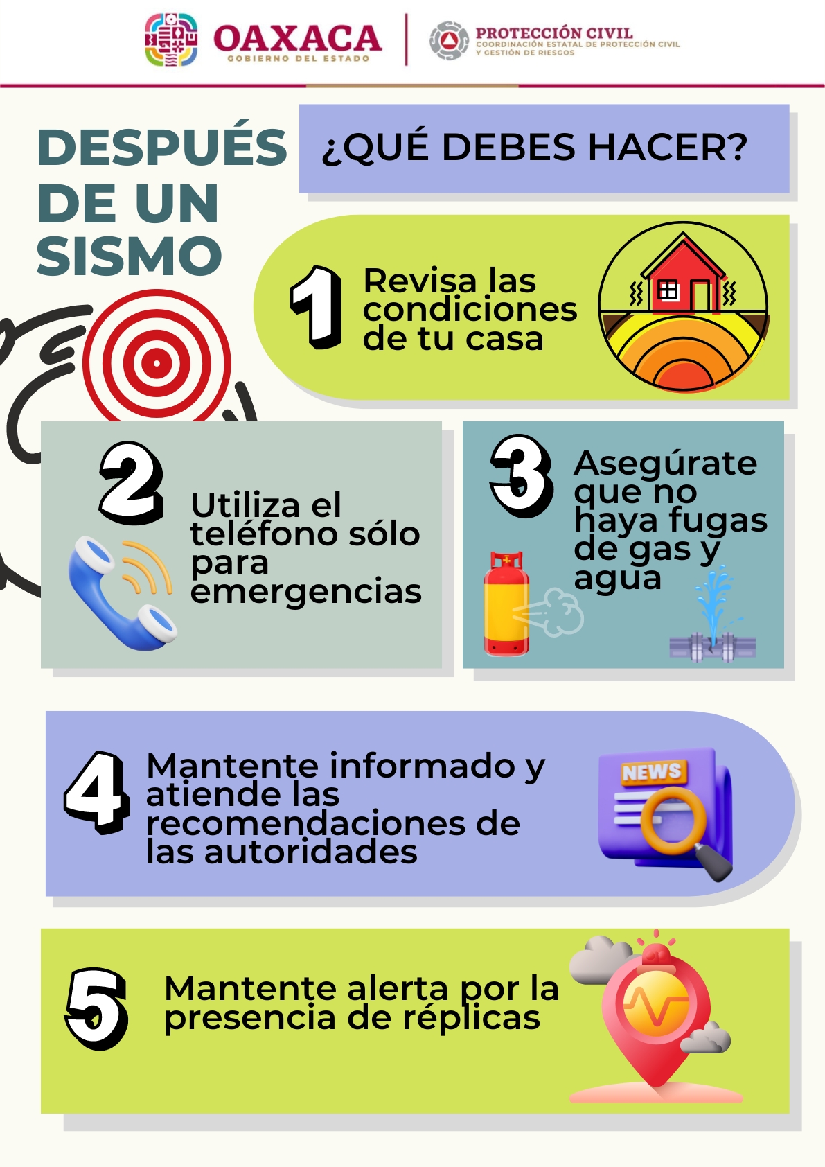 En caso de sismo