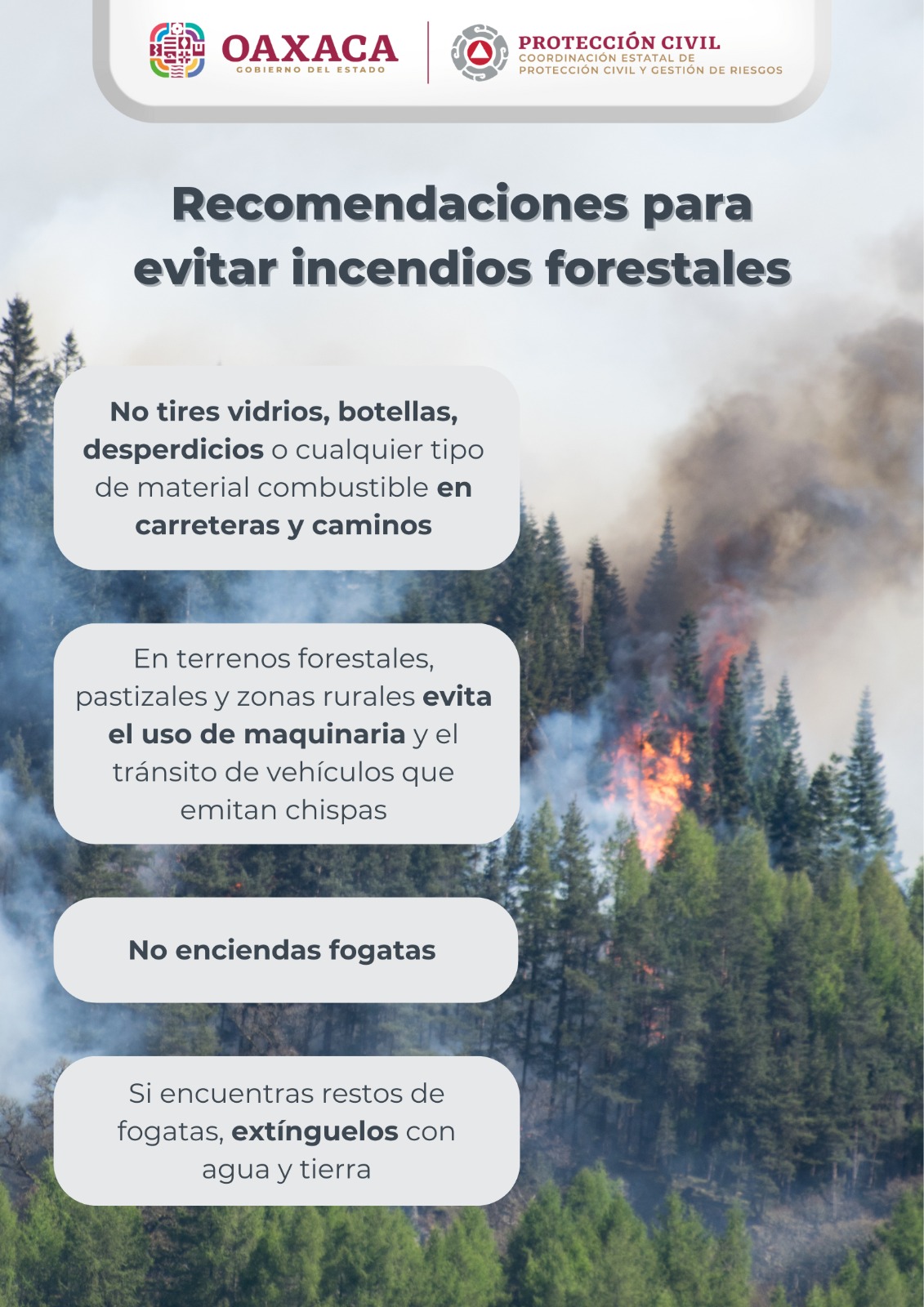 infografía de incendios