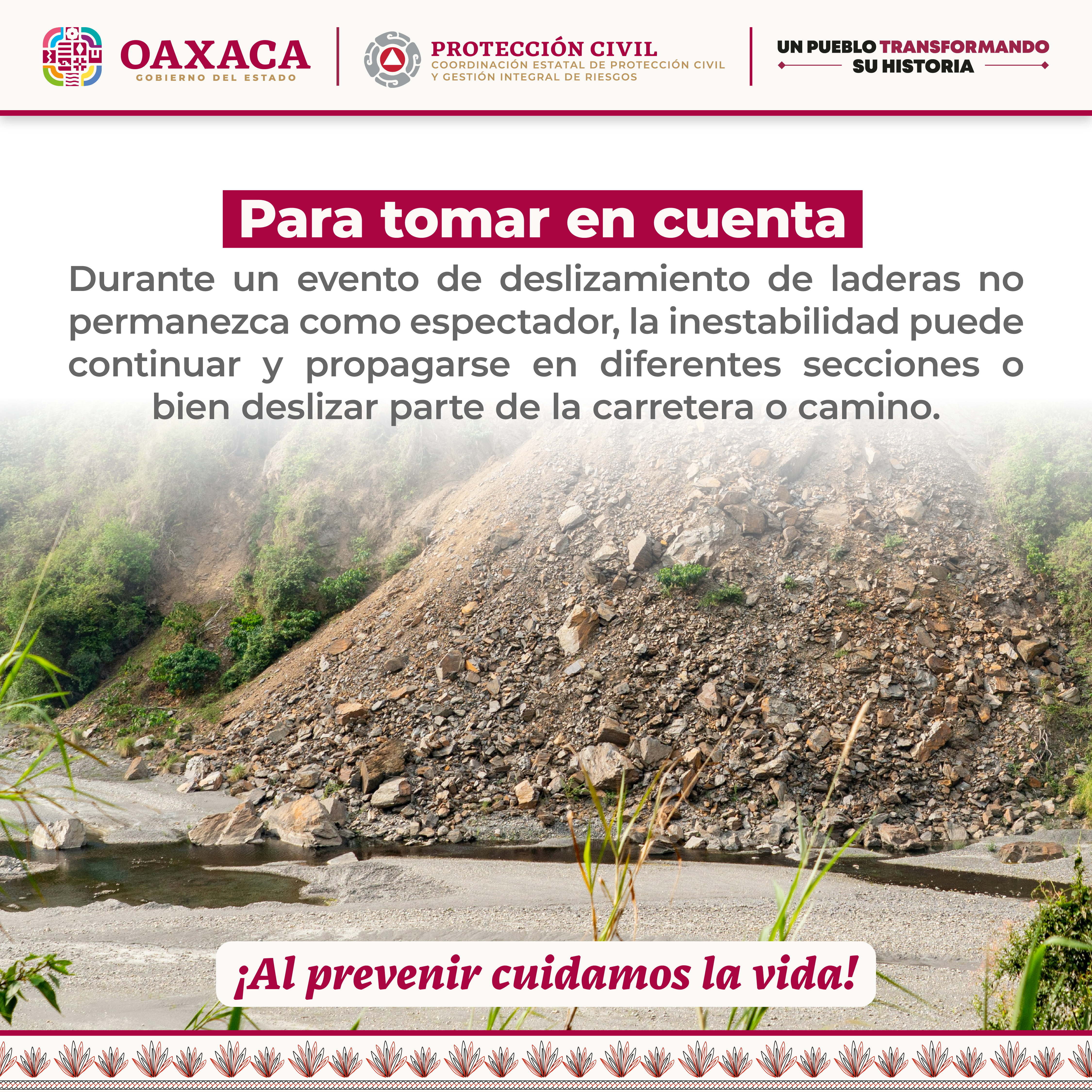  INESTABILIDAD DE LADERAS POR LLUVIAS