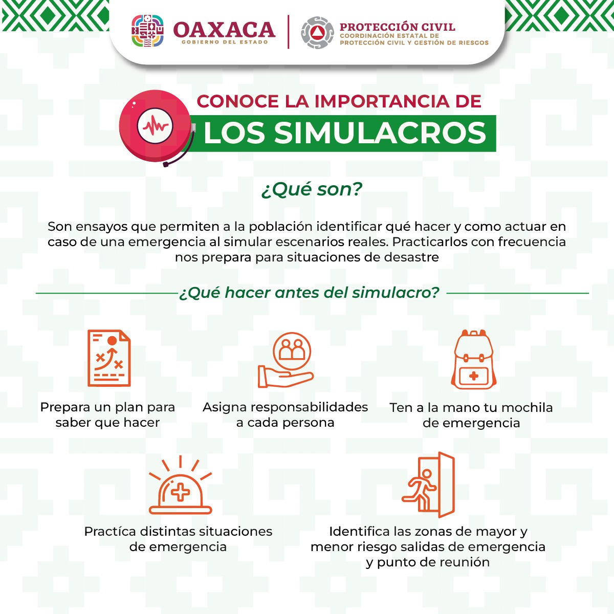 ¡Los simulacros salvan vidas!