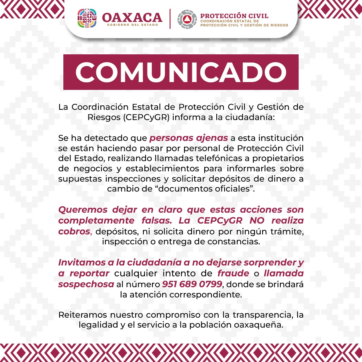 comunicado