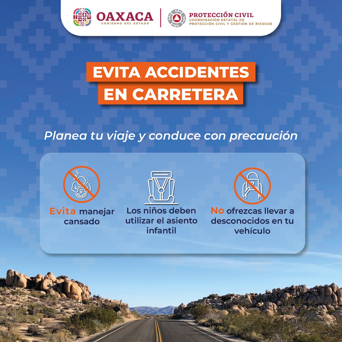 Conducir con prudencia protege vidas.