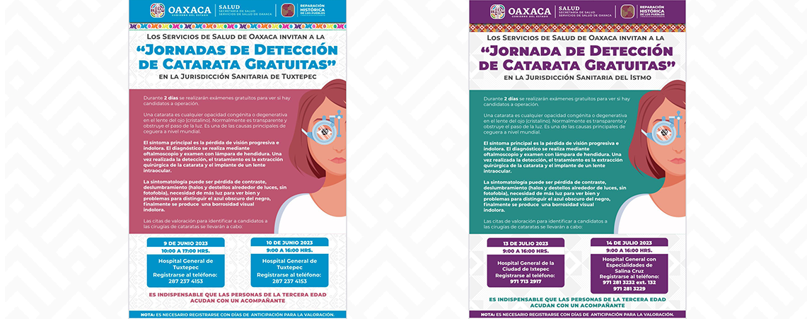 Realizarán Jornada de Detección de Catarata
