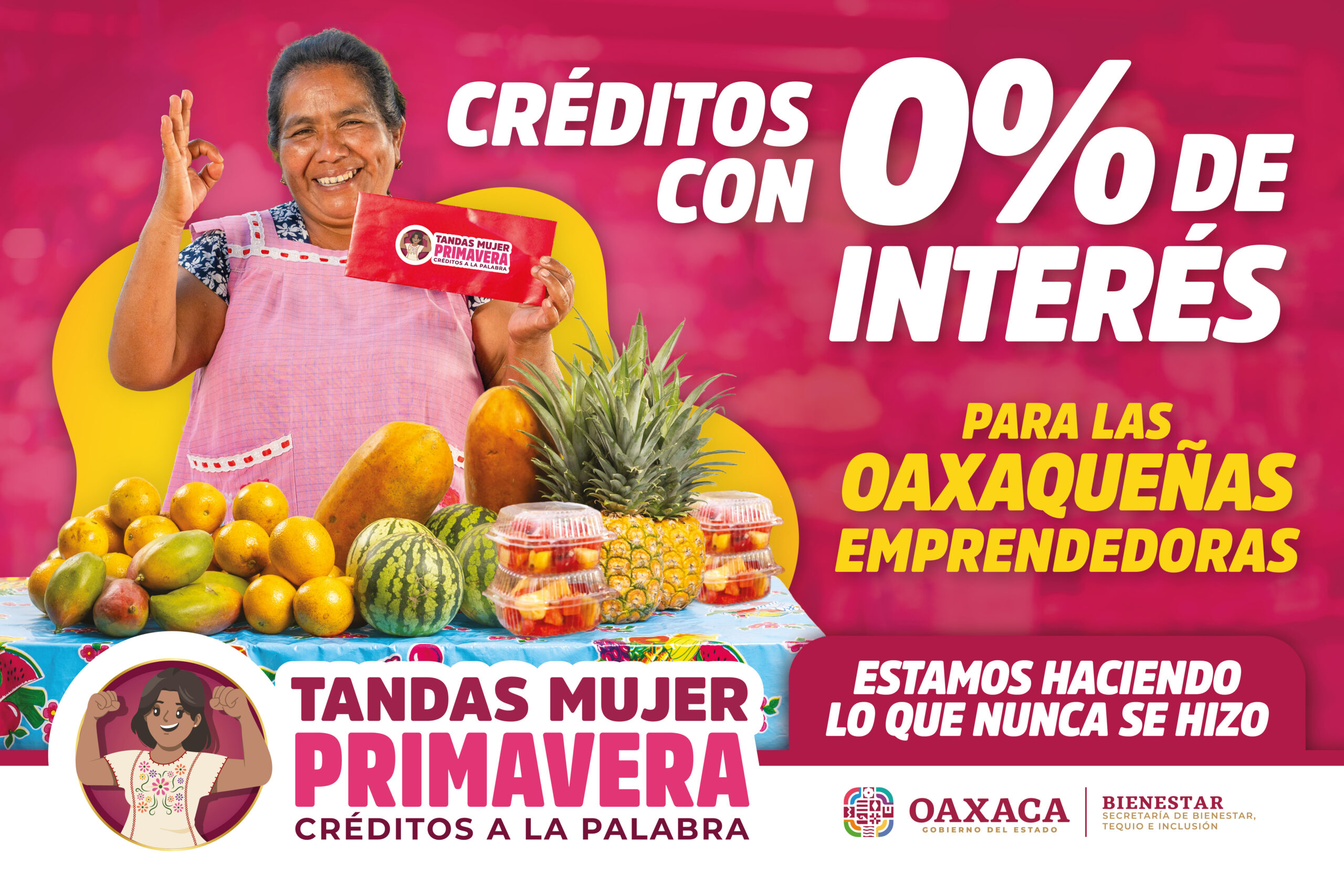 TANDAS «MUJER PRIMAVERA» CRÉDITOS A LA PALABRA