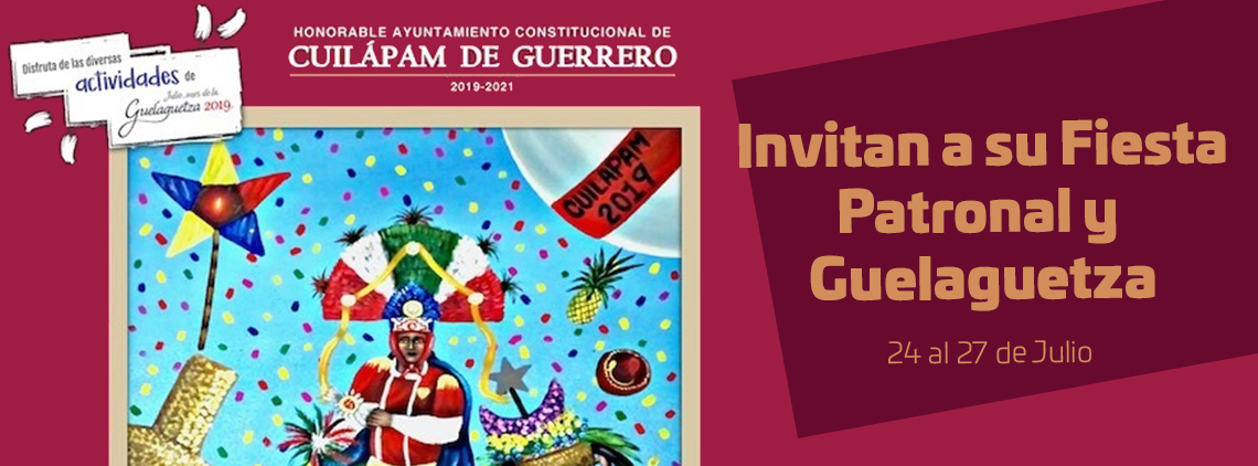 Invita Cuilápam de Guerrero a su fiesta patronal y Guelaguetza