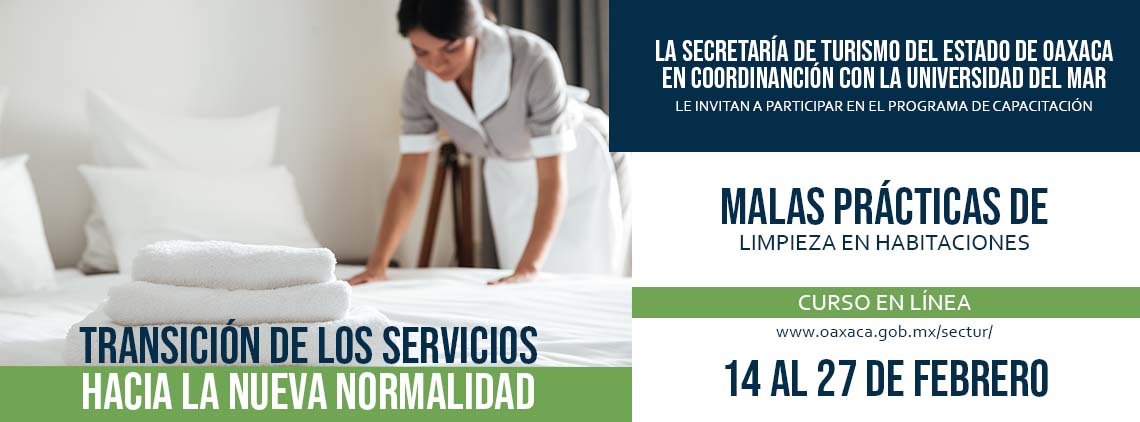 Cursos de capacitación: «Malas prácticas en la limpieza de habitaciones» del 14 al 27 de febrero