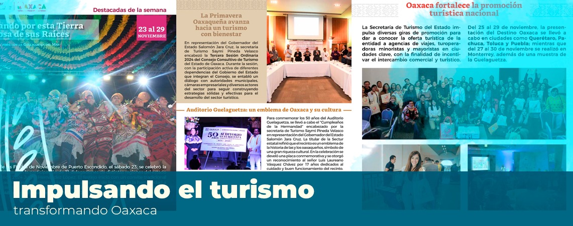 Impulsando el turismo, transformando Oaxaca