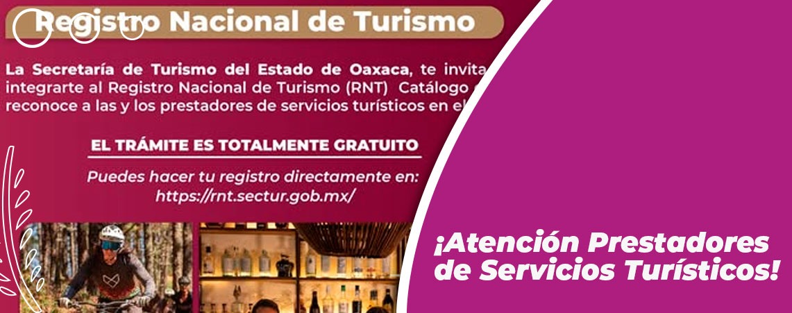 ¡Atención Prestadores de Servicios Turísticos!