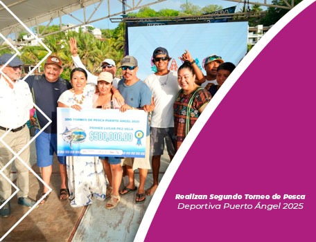 Realizan Segundo Torneo de Pesca Deportiva Puerto Ángel 2025