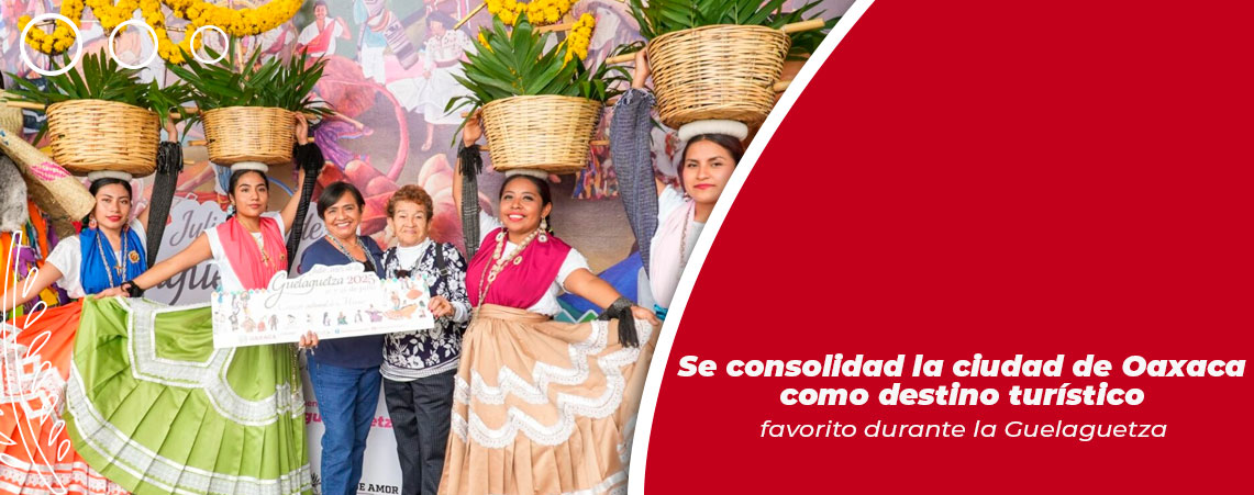 Se consolidad la ciudad de Oaxaca como destino turístico favorito durante la Guelaguetza