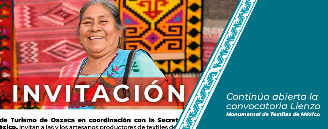 Continúa abierta la convocatoria Lienzo Monumental de Textiles de México