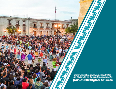 Estima Sectur derrama económica de 668 mdp en la capital oaxaqueña por la Guelaguetza 2026