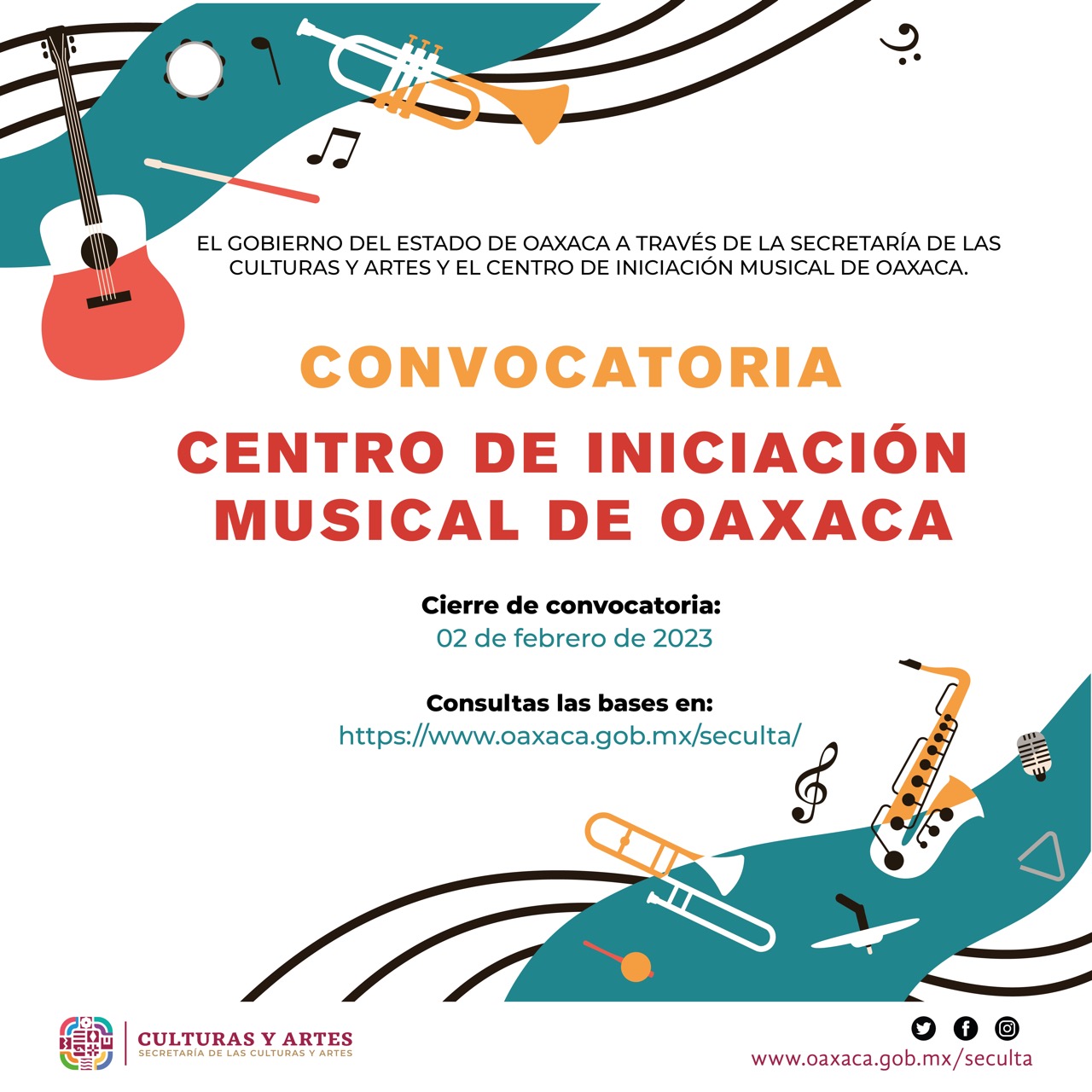 CONVOCATORIA CENTRO DE INICIACIÓN MUSICAL (CIMO) 2023