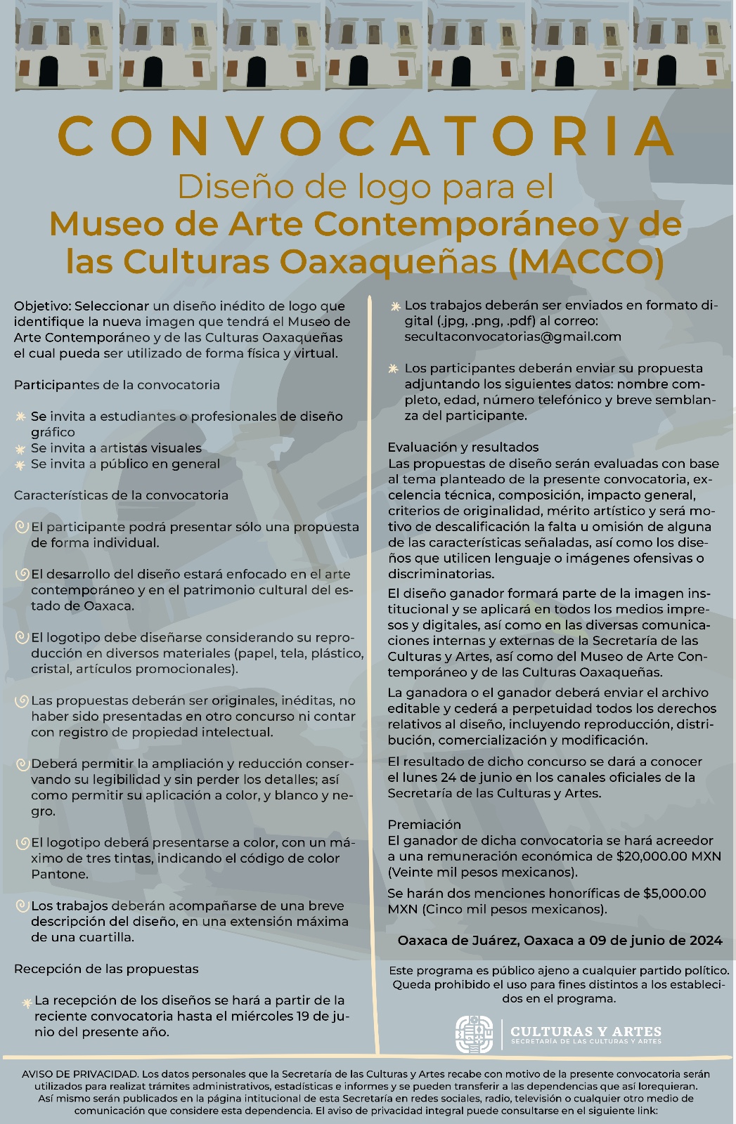Convocatoria Diseño Macco