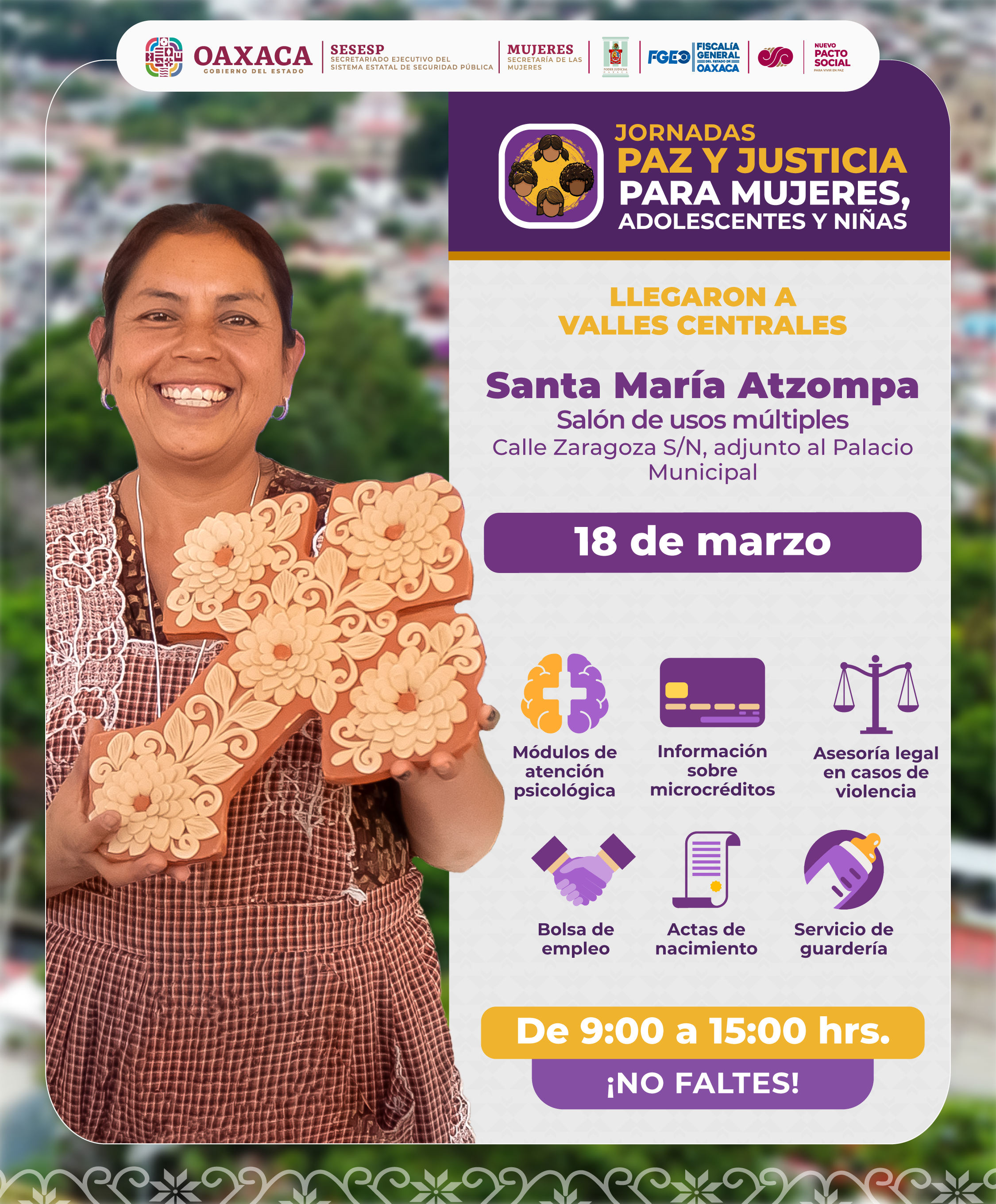 Jornadas de Paz y Justicia para Mujeres, Adolescentes y Niñas — Santa Maria Atzompa