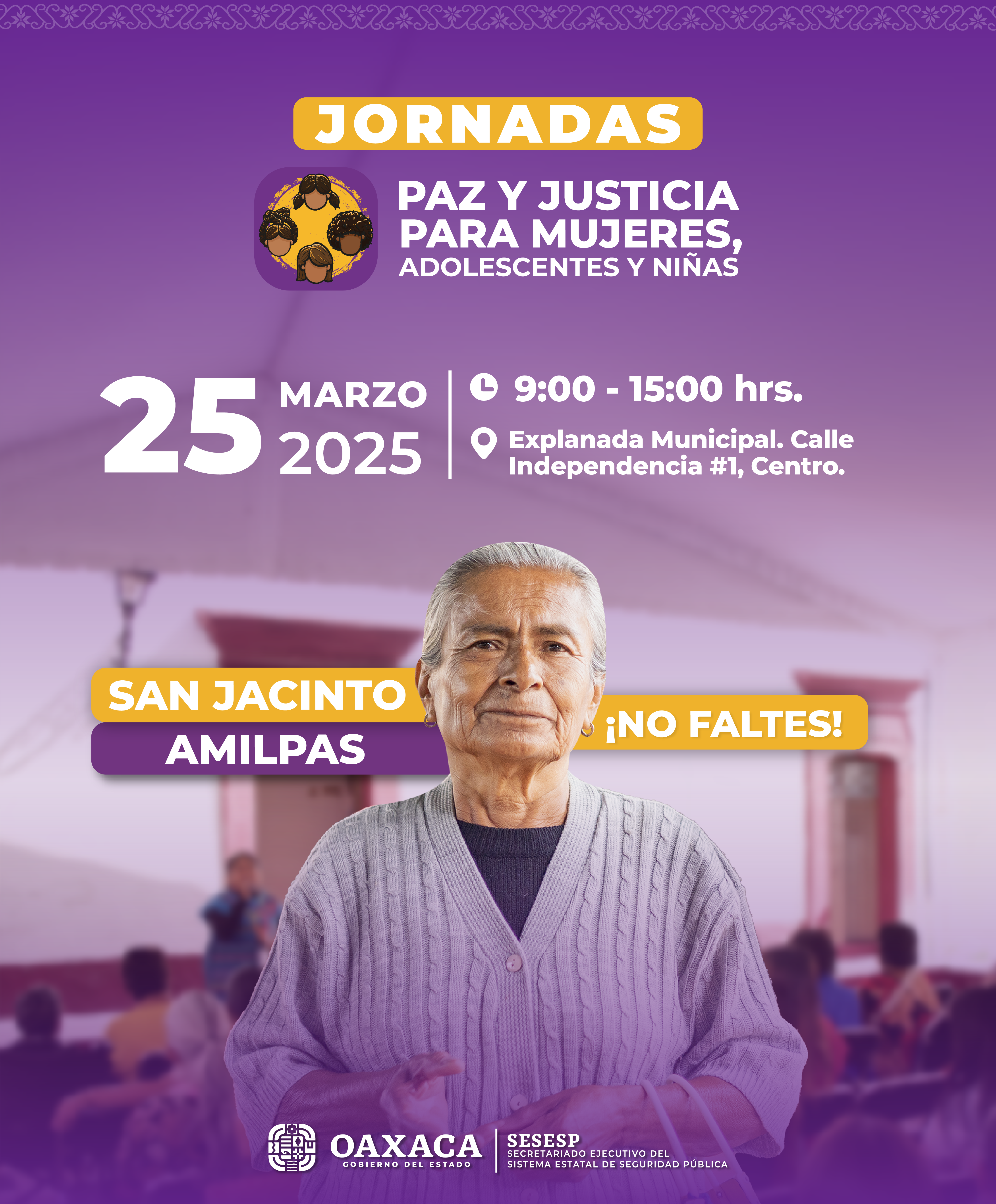 Jornadas de Paz y Justicia para Mujeres, Adolescentes y Niñas San Jacinto Amilpas