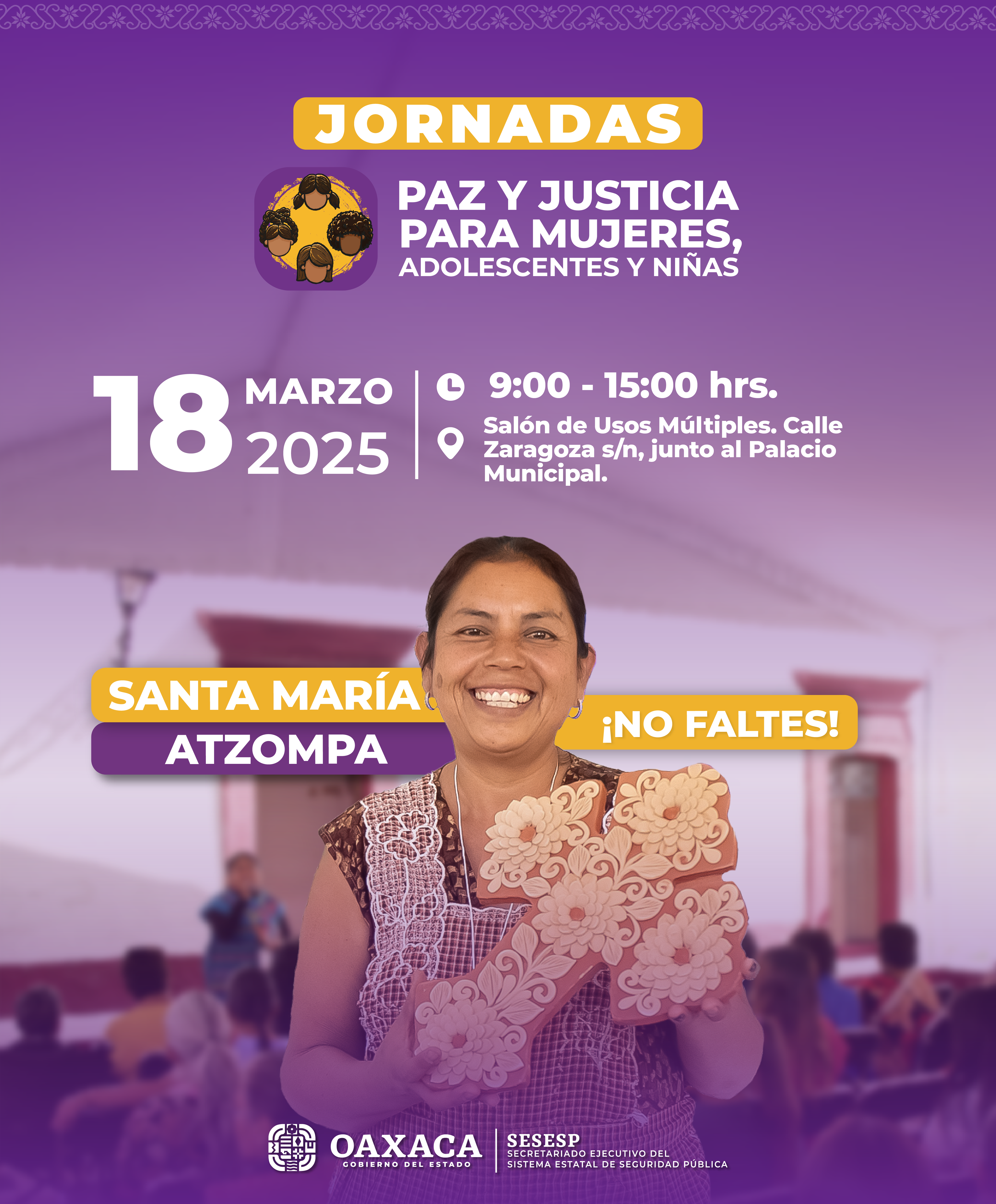 Jornadas de Paz y Justicia para Mujeres, Adolescentes y Niñas Santa Maria Atzompa