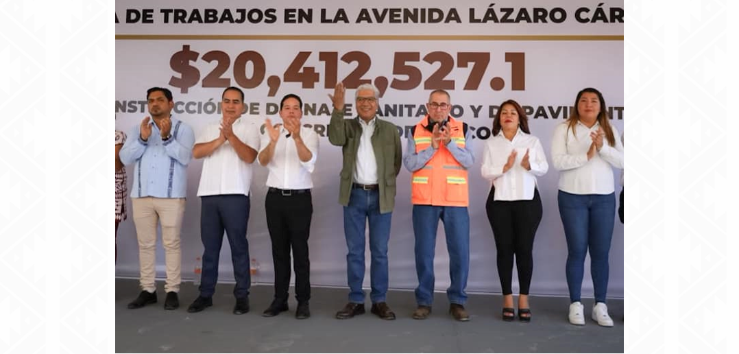 Inicio de obras de pavimentación y drenaje en la Av. Lázaro Cárdenas