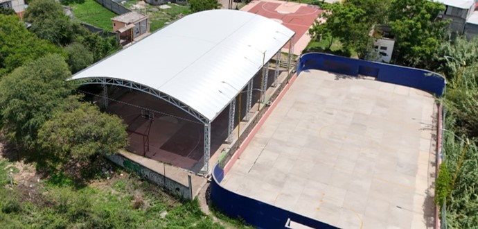 Techado de cancha pública de usos múltiples – Huajuapan