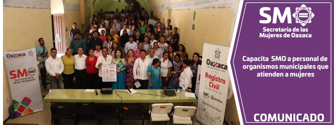 Capacita SMO a personal de organismos municipales que atienden a mujeres
